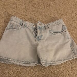 Zara Light Wash Jean Shorts